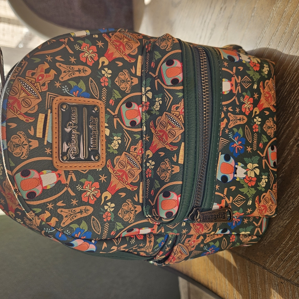 Disney Parks Loungefly Enchanted Tiki Room Mini Backpack (Like New) Retired